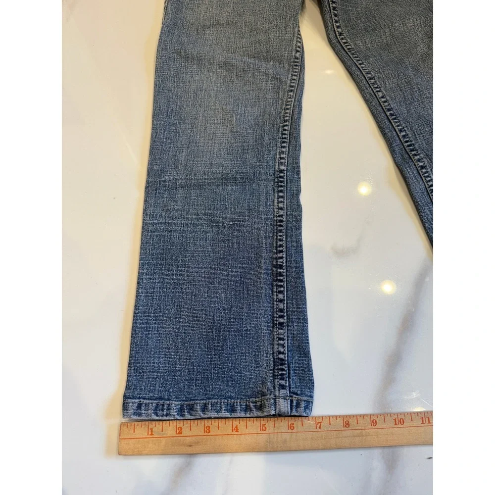 Mossimo Women Medium Wash Straight Leg Stretch Denim Jeans Size 5 757231MI